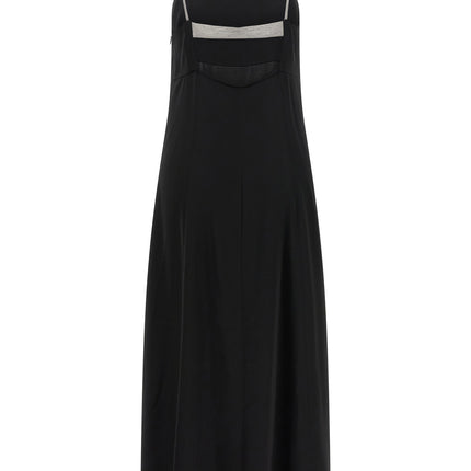 Peserico Black Viscose Long Dress