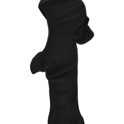 Issey Miyake Black Polyester Midi Dress