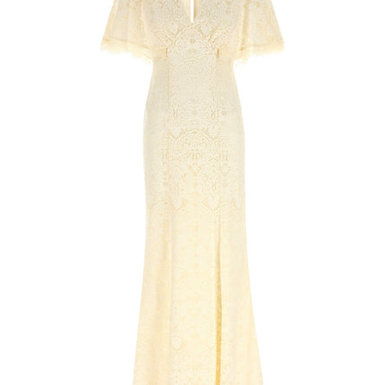 Twinset White Cotton Long Dress