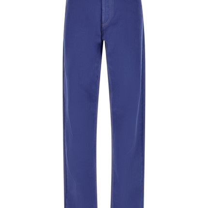 Versace Blue Cotton Straight-Leg Jeans