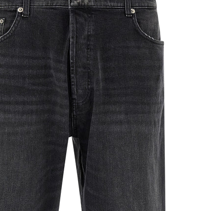 Department 5 Black Cotton Cropped Jeans