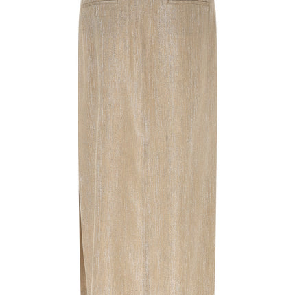Peserico Beige Viscose Midi Skirt