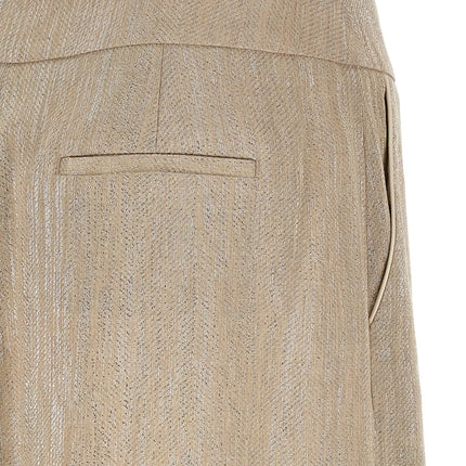 Peserico Beige Viscose Midi Skirt