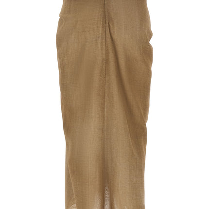 Ermanno Scervino Beige Polyester Mini Skirt