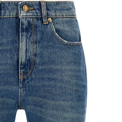 Golden Goose Blue Cotton Flared Jeans