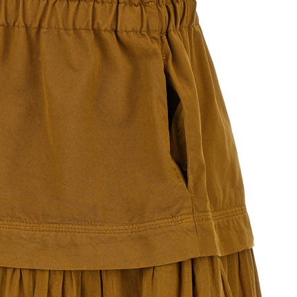 PINKO Brown Cotton Long Dress