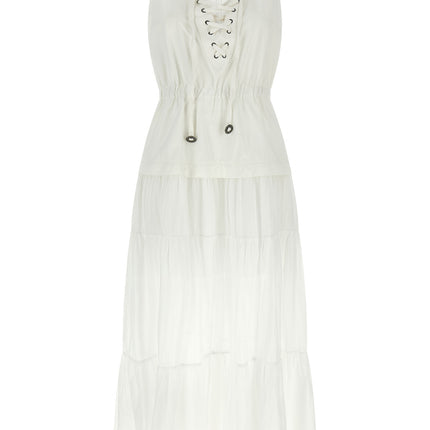 PINKO White Cotton Long Dress