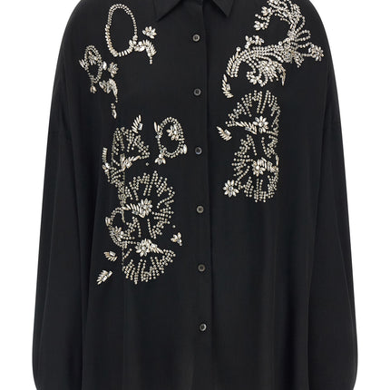 Dries Van Noten Black Polyester Blouse