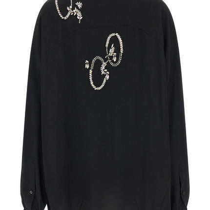 Dries Van Noten Black Polyester Blouse