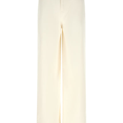 Twinset White Cotton Flared Jeans