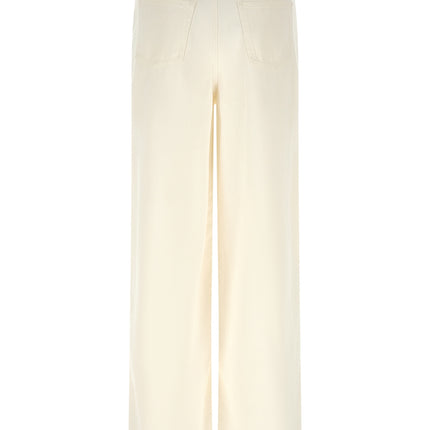 Twinset White Cotton Flared Jeans