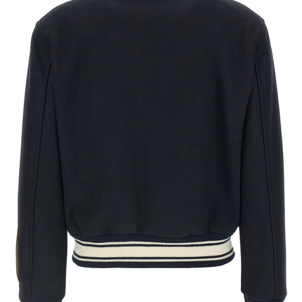 Golden Goose Blue Virgin Wool Bomber