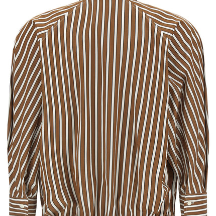 Brunello Cucinelli Brown Cotton Blouse