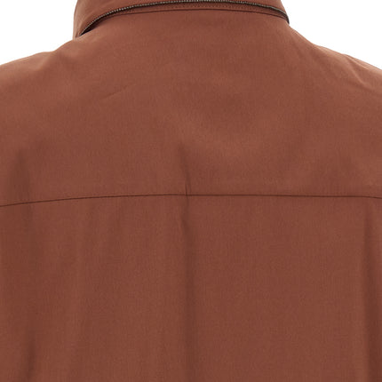 Brunello Cucinelli Brown Cotton Blouse