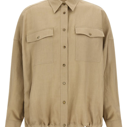 Brunello Cucinelli Beige Viscose Blouse