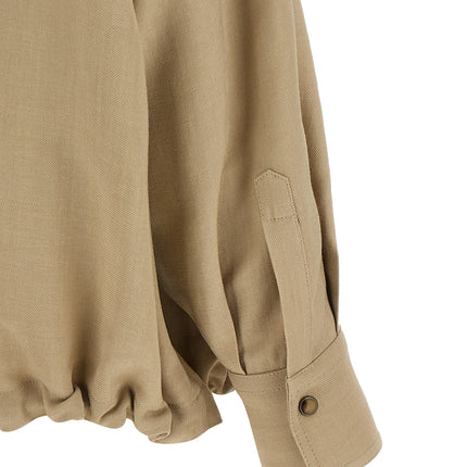 Brunello Cucinelli Beige Viscose Blouse