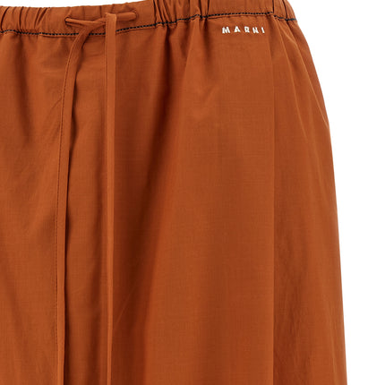 Marni Orange Cotton Casual Pants