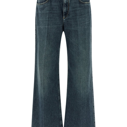 Brunello Cucinelli Blue Cotton Flared Jeans
