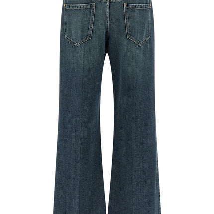 Brunello Cucinelli Blue Cotton Flared Jeans