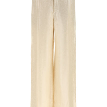 Brunello Cucinelli Gold Linen Casual Pants