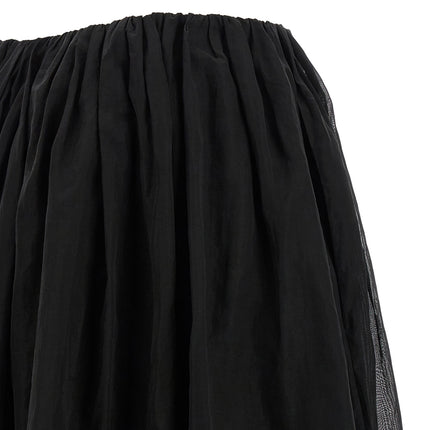 Brunello Cucinelli Black Cotton Mini Skirt