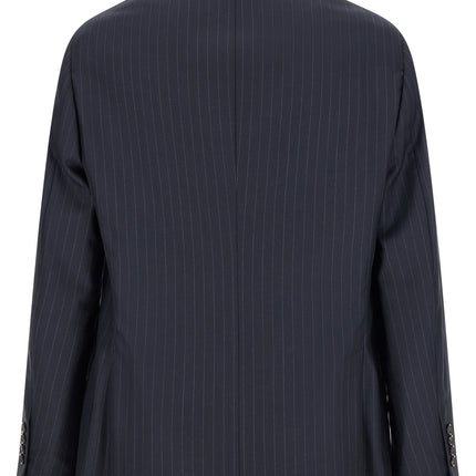 Brunello Cucinelli Blue Virgin Wool Blazer