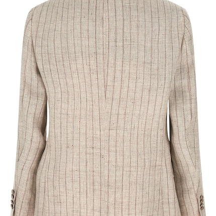 Brunello Cucinelli Gray Linen Blazer