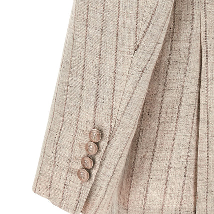 Brunello Cucinelli Gray Linen Blazer