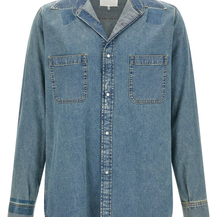 Maison Margiela Blue Cotton Blouse