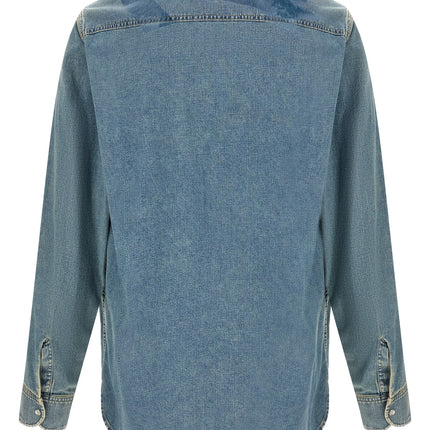 Maison Margiela Blue Cotton Blouse