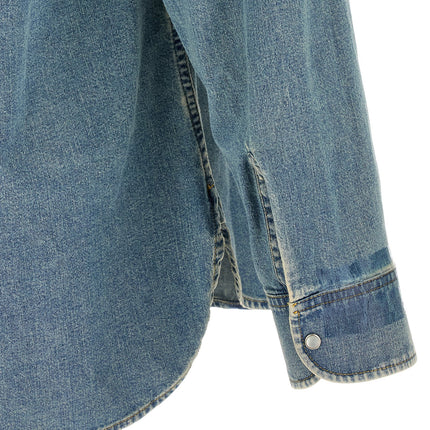 Maison Margiela Blue Cotton Blouse