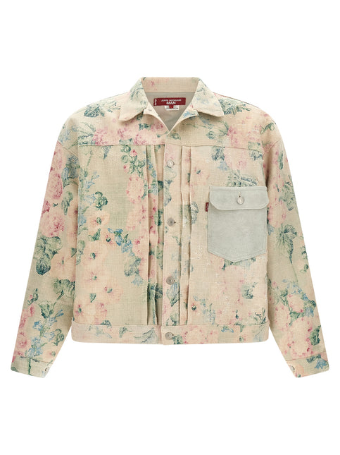Junya Watanabe Multicolor Rayon Denim Jacket