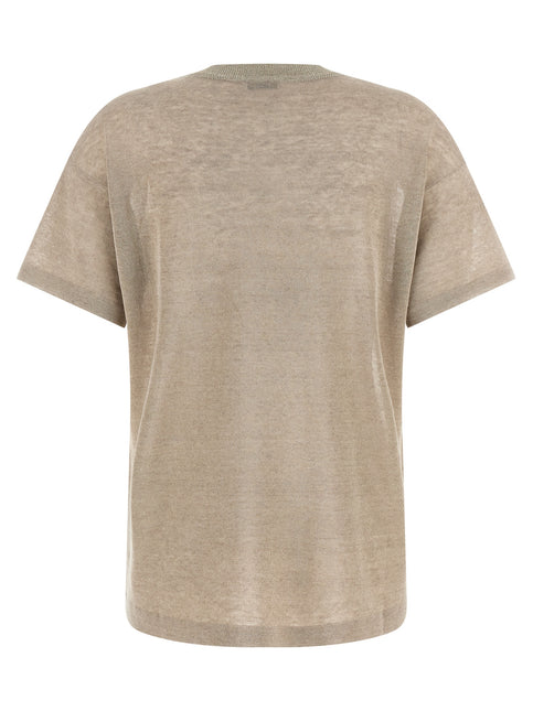 Brunello Cucinelli Beige Linen Cardigan