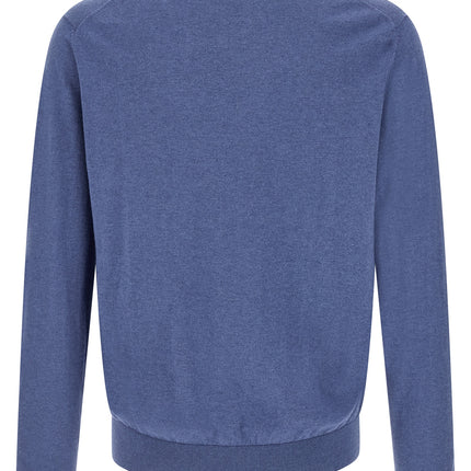 Ballantyne Blue Cotton Cardigan