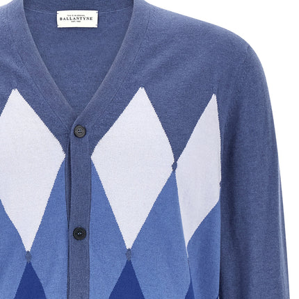 Ballantyne Blue Cotton Cardigan