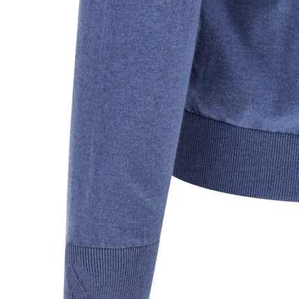 Ballantyne Blue Cotton Cardigan