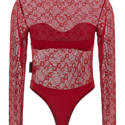 Marine Serre Multicolor Polyamide Bodysuit