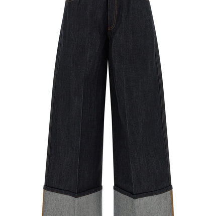 Givenchy Blue Cotton Flared Jeans