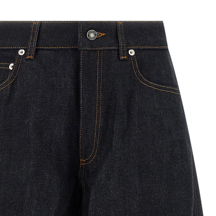 Givenchy Blue Cotton Flared Jeans