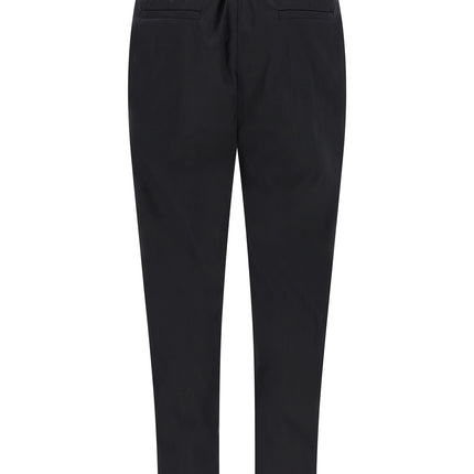 Kiton Black Cotton Casual Pants