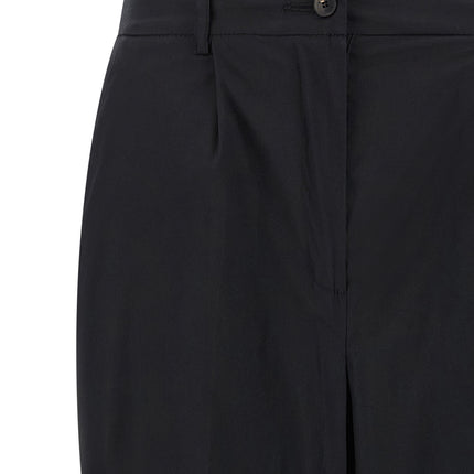Kiton Black Cotton Casual Pants