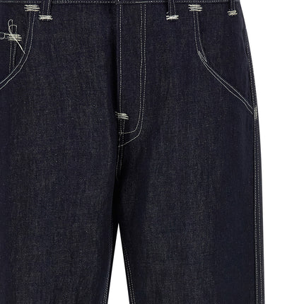 Junya Watanabe Blue Cotton Straight-Leg Jeans