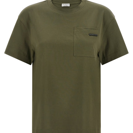 Brunello Cucinelli Bicolor Cotton T-Shirt