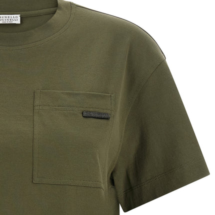 Brunello Cucinelli Bicolor Cotton T-Shirt