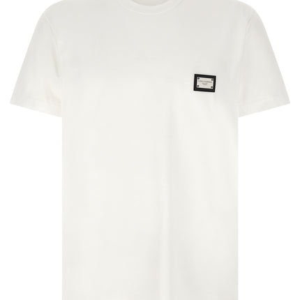 Dolce & Gabbana White Cotton T-Shirt