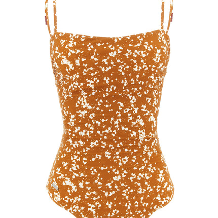 Kiton Brown Polyamide One-Piece Swimsuit