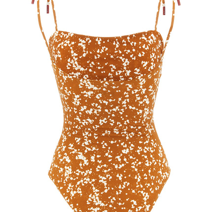 Kiton Brown Polyamide One-Piece Swimsuit