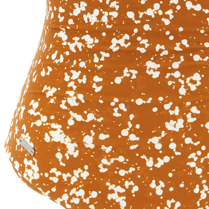 Kiton Brown Polyamide One-Piece Swimsuit