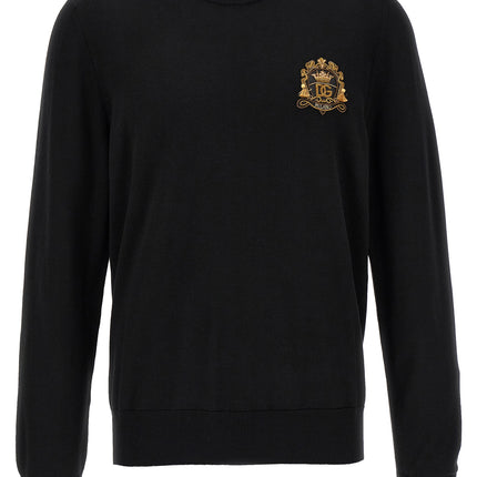 Dolce & Gabbana Black Virgin Wool Cardigan