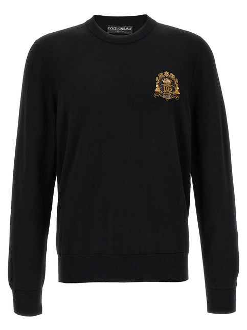Dolce & Gabbana Black Virgin Wool Cardigan